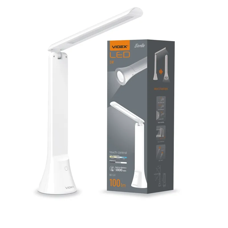 Lampa de birou intensitate reglabila cu LED VIDEX-DESK-LAMP-BERLIN - Retur simplu