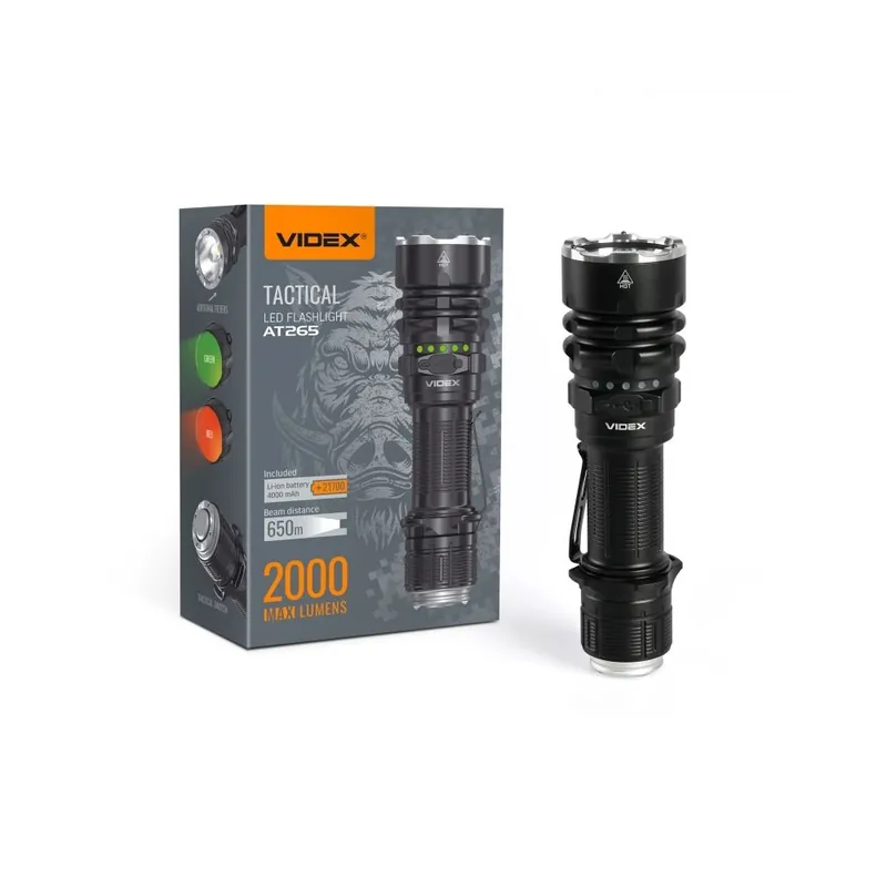 În tendințe | Lanterna tactica LED VIDEX VLF-AT265 2000Lm 6500K