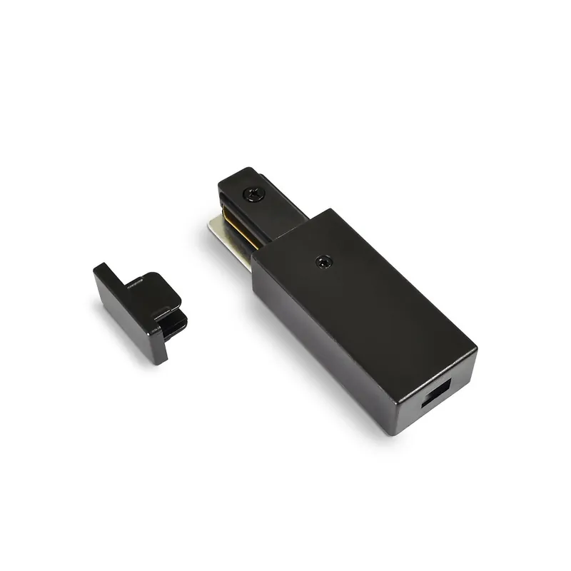 Ofertă specială - Conector de capat sina monofazica VIDEX Negru VLE-TRF-TM-B