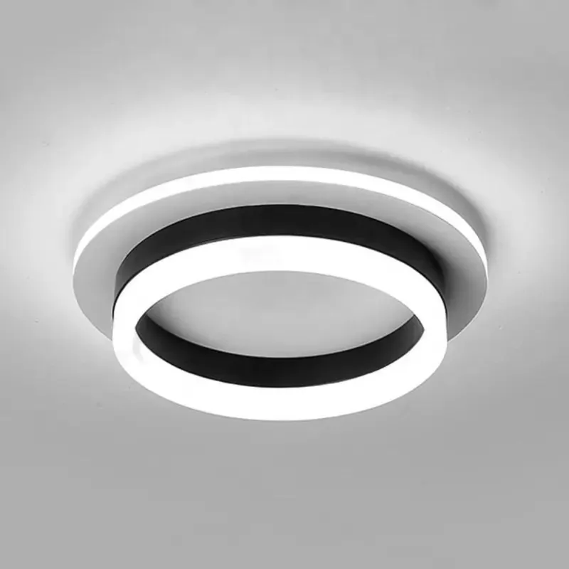 Aplica Led Rotunda Alb cu Negru, 16W | Comandă online