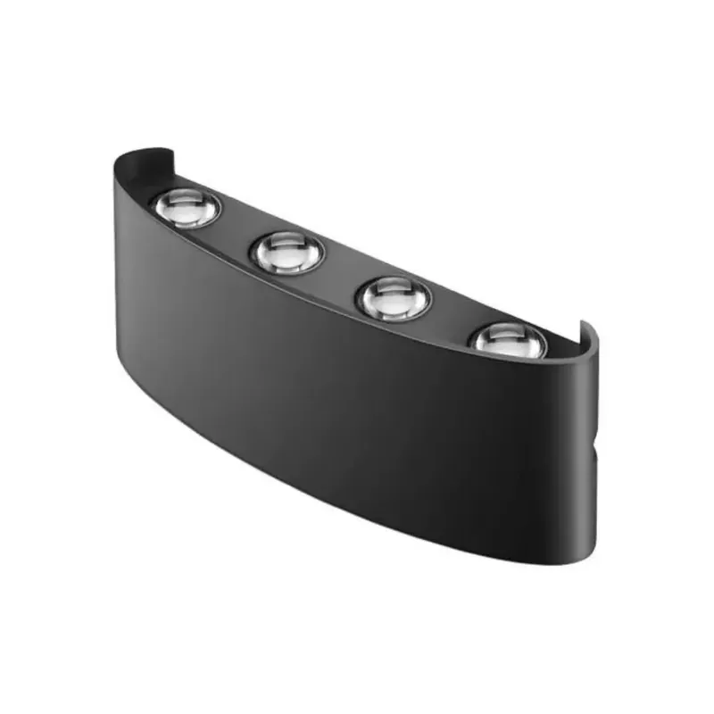 Aplica de exterior Otto WL-1107-8, 8W, SMD, Aluminiu, IP54, Negru, 220x80x40 mm - Produs recomandat
