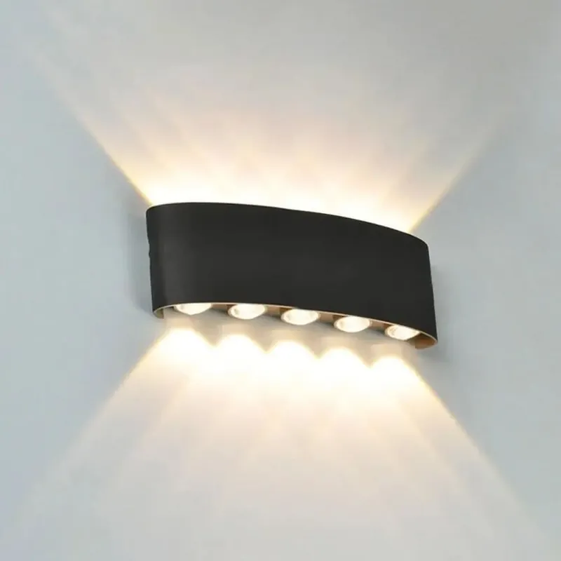 Aplica de exterior Otto WL-1107-10, 10W, SMD, Aluminiu, IP54, Negru, 270x80x40 mm - Calitate de top
