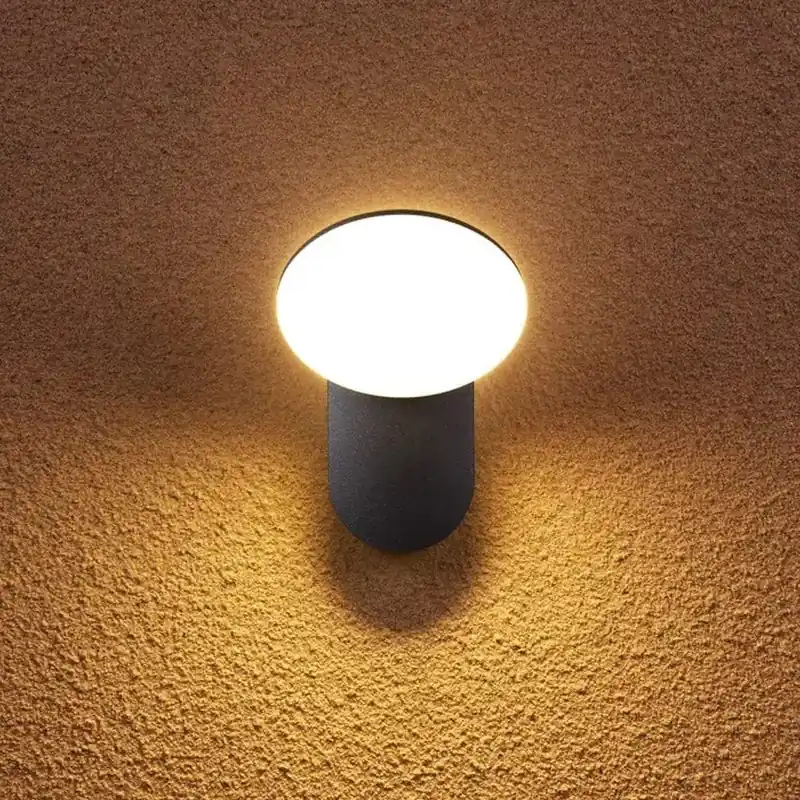 Aplica iluminat exterior Otto Slim Moon WL-1064, 12W SMD, Aluminiu, IP54, Negru, 170x110x200 mm - Outlet