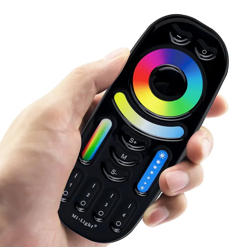 Telecomanda RGB + CCT cu 4 zone (Negru) | Plată sigură
