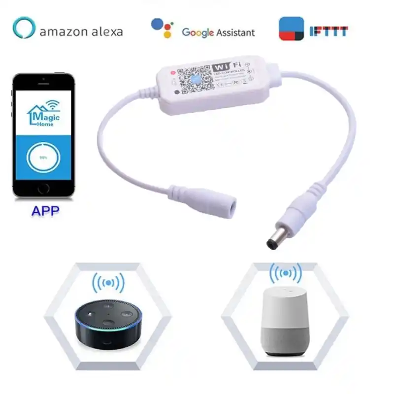 Profită acum | Mini Controler Smart Led Monocolor cu Wifi 5-24V