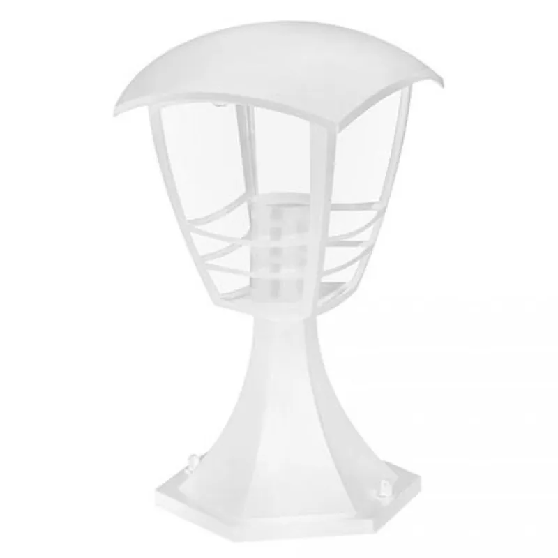 Felinar Aplicat pe Stalp Nar-3 1xE27 Max.60W IP44 Aluminiu Alb - Aplica led > Aplice de Exterior | Profită de ofertă