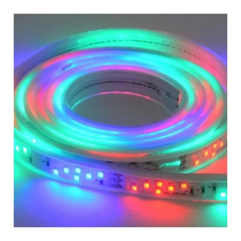 Nu rata | Banda Led RGB Exterior 2835 IP65, 108 leduri 7W, 50ml cu 3 alimentatoare 8 jocuri lumini incluse Colorado RGB - Banda led > Benzi LED 220V