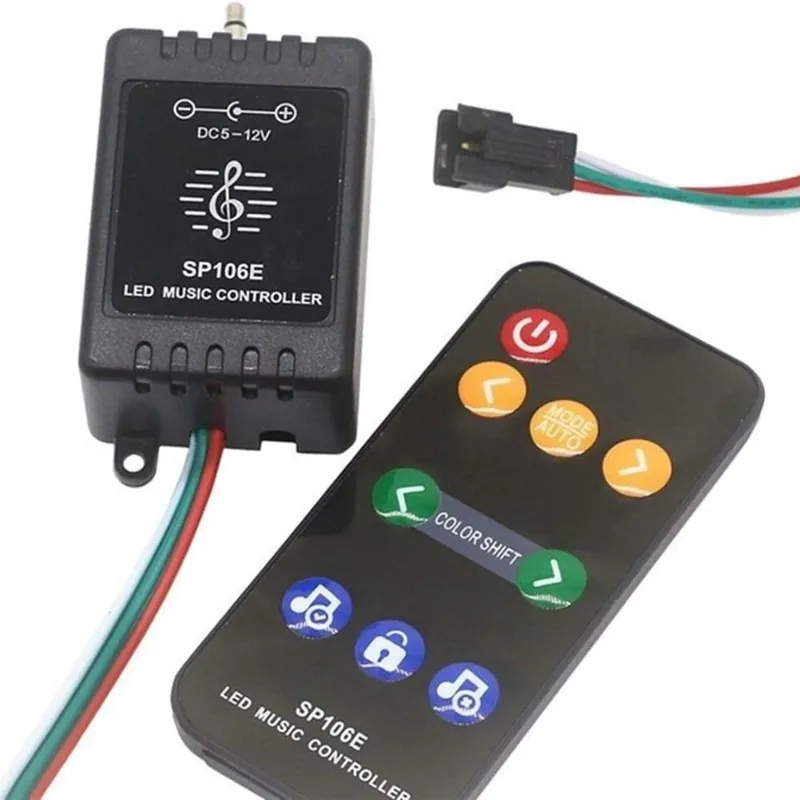Controller banda LED Pixel Music react SP106E WS2811 WS2812 WS2813 | Nu rata oferta