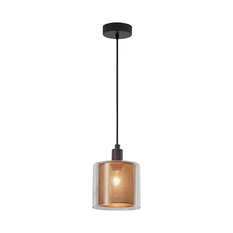 Pendul suspendat S008R-1H-1xE14 CPR glob aramiu max 23W - Lustre LED > Lustre bucatarie | Disponibil