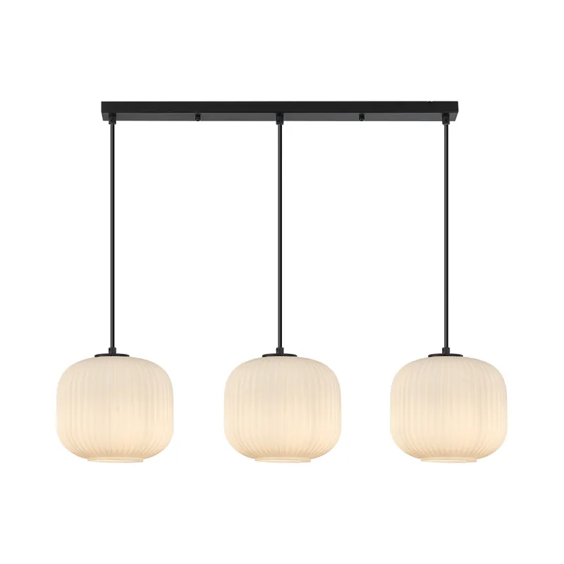 Ofertă limitată - Lustra suspendata, S009R-3H-3xE27 liniar OPL-BK, max 3x23W - Lustre LED > Lustre bucatarie