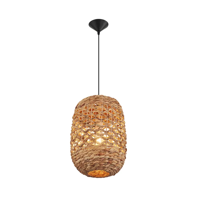 Pendul cilindru ratan D003R-1H-1xE27, max 23W - Lustre LED > Lustre bucatarie - Recomandare
