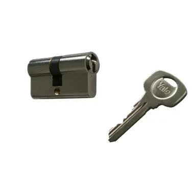 Cilindru europrofil, securitate standard, 5 pini, corp alama, cama universala, nichelat, 3 chei cu frezare, 30x40 mm, EN1303 2005, 500 A01 FN 30x40 | Calitate superioară