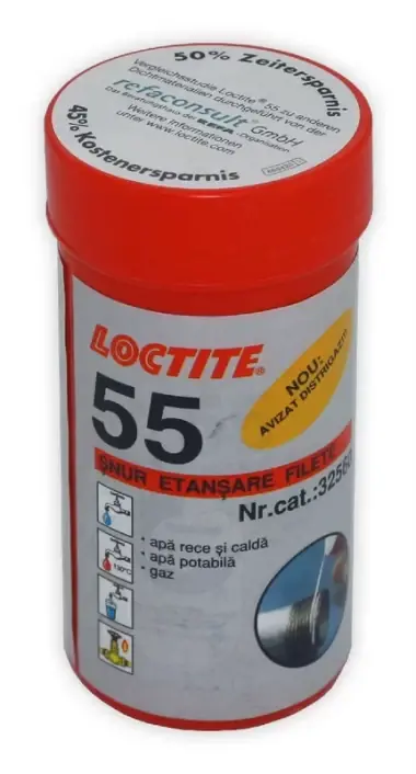Retur simplu - Snur de etansare conducte si filete LOCTITE 55, 160m