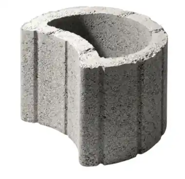 Jardiniera beton Gardena Wise, semiluna, gri, 30x24x22 cm - Reducere suplimentară