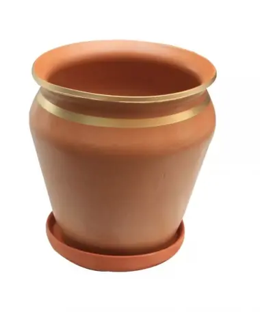 Produs recomandat - Ghiveci ceramic banda 30cm + tava teracota