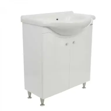 Masca baie clasic, 2 usi, Geo 75cm, alb lucios, Arthema 120/P-A2 - Reducere exclusivă