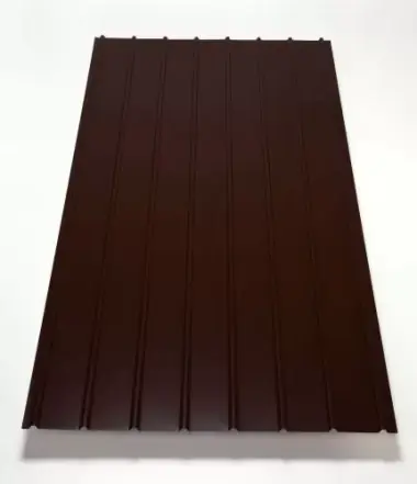 Tabla cutata H12, 0.3mm, 2x0.91m, din otel zincat, RAL 8017, maro | Ofertă promoțională