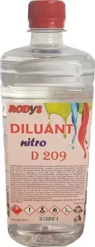 Diluant D209 Nitro 0.9l Rodys | Retur ușor
