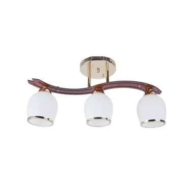 Reducere specială - Lustra Klausen PEARLY 3 3XE27 15W LY-3060, interior, culoare auriu, maro, abajur alb opal, auriu