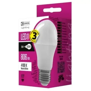 Bec LED normal 9W/E27/840, ZQ5141 | Stoc limitat