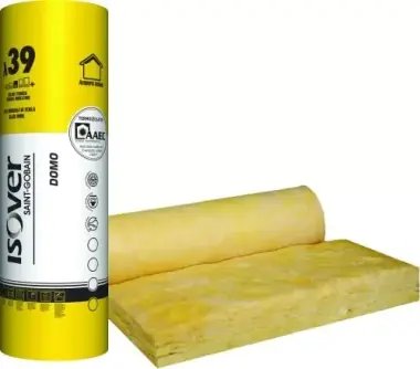 Vata minerala de sticla Isover Domo Twin 2 buc 50 x 1200x 6000 mm 14.4 mp/sul - Preț de fabrică