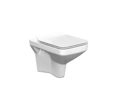 Ofertă avantajoasă | Set WC 742 Cersanit Como suspendat, clean on, fara rama, capac duroplast slim cu soft close S701-102