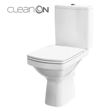 Economisește mai mult - Set 599 WC Cersanit Easy stativ, clean on, rezervor, capac soft close, K102-028