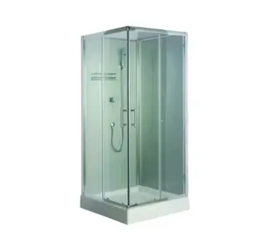 Oferta zilei | Cabina dus patrata cu cadita de dus cada Gladys, sticla securizata 4mm, sifon inclus, 20440529