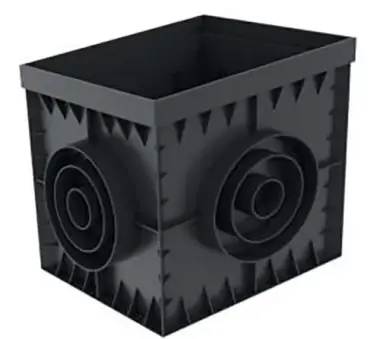 Camin PP Basic 30x30cm negru A15-C250 8370-N | Se epuizează rapid