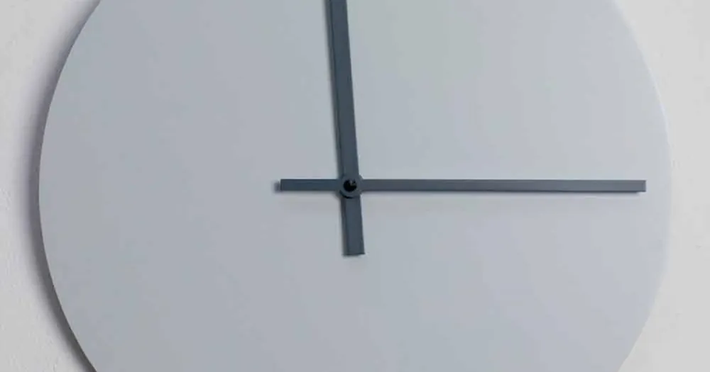 Se încheie curând - Ceas de perete rotund de design modern gri și albastru realizat în Italia - Umbriel