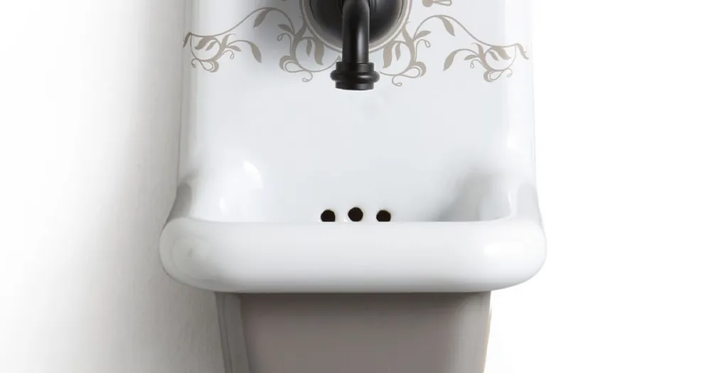 Chiuvetă ceramică cu model în stil vintage de 26 cm - Iordania - Ofertă limitată