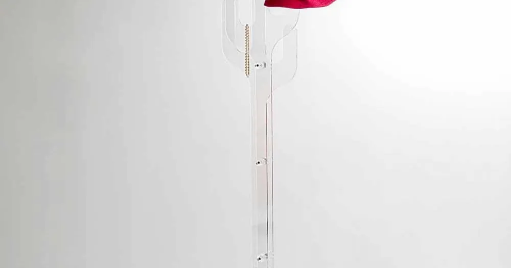 Coat sta Cactus design modern transparent, realizat în Italia | Plasează comanda acum