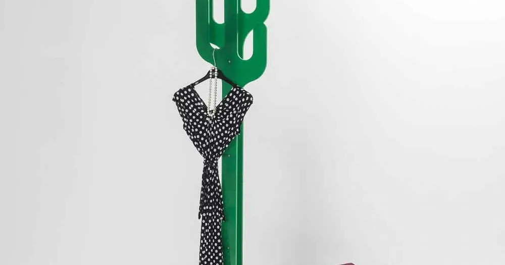 Coat sta verde Cactus design modern, realizat în Italia | Plasează comanda