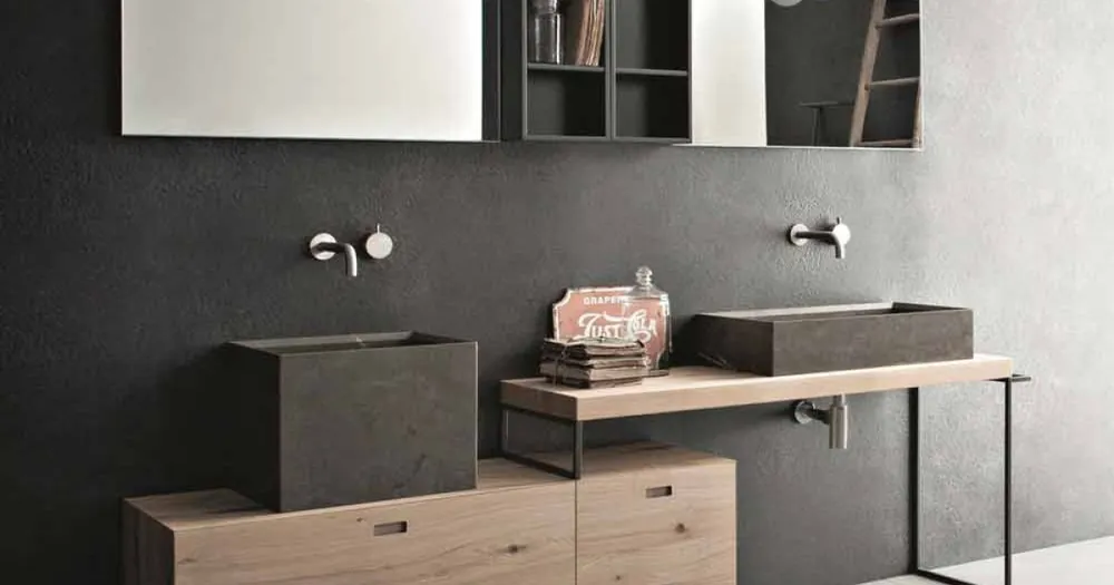 Profită de ofertă - Compoziție modernă de baie a mobilierului de design de sol Made in Italy - Farart6