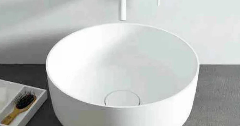 Grăbește-te - Design modern, chiuveta de blat rotund Dalmine, fabricat în Italia