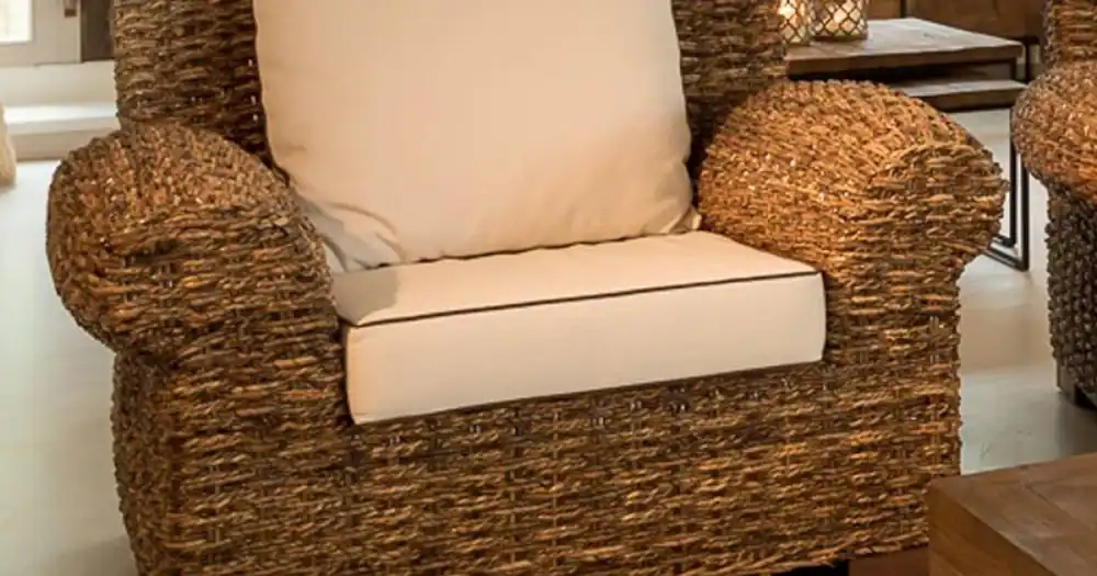 Disponibil acum - Fotoliu de exterior in Abaca cu Perne Incluse - Lagertha