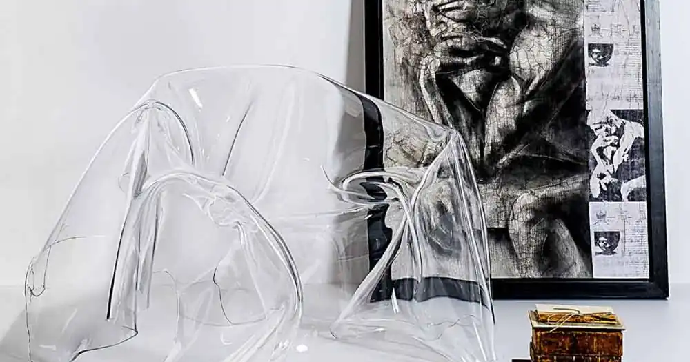 Fotoliu modern de design plexiglass Paris, a făcut în Italia - Comandă online