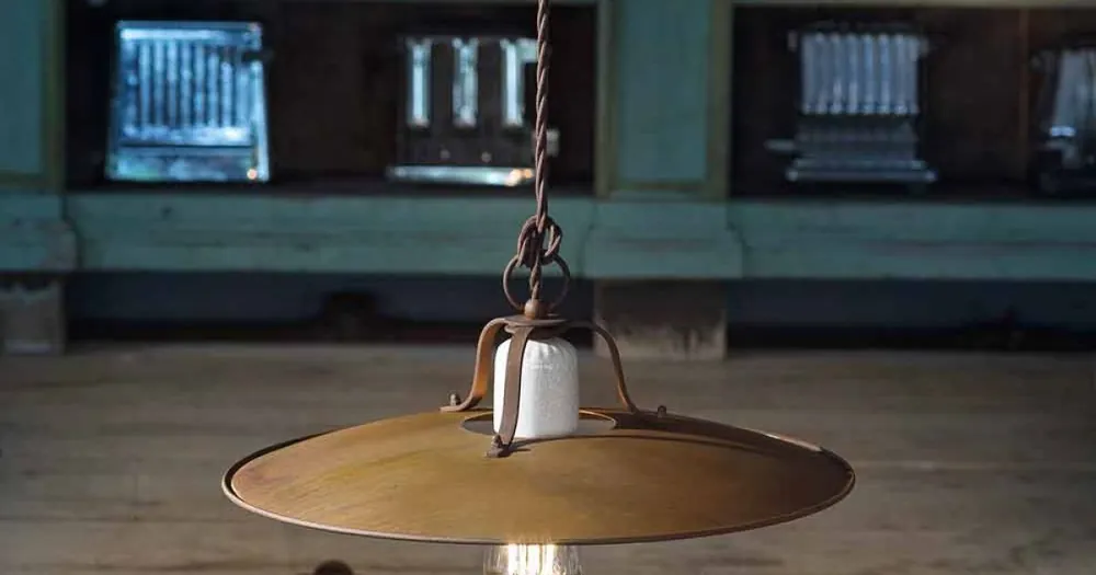 Agățat lampă artizanale stil industrial Ferroluce | Livrare rapidă