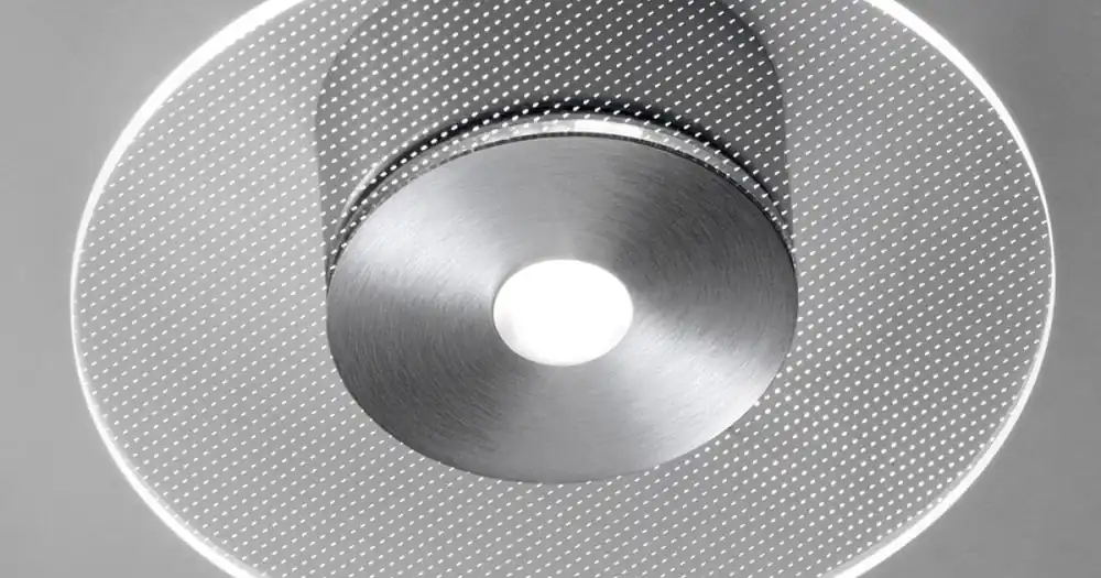 Super ofertă - Lampă de tavan metalică cu difuzor din plexiglas cu micropuncte - Nora