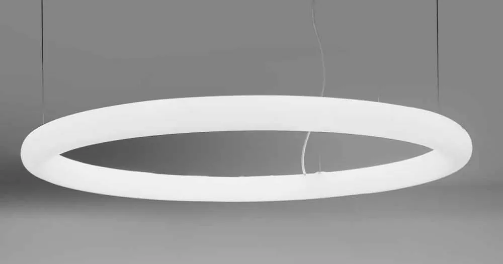 Lampă rotundă cu suspensie LED din polietilenă Made in Italy - Slide Giotto | Recomandarea clienților