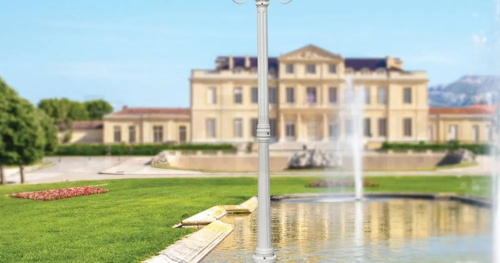 Lampa stradala in stil vintage cu 3 lumini din aluminiu si sticla Made in Italy - Terella - Ofertă specială