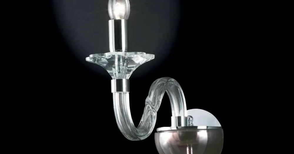 Reducere - Lampă de sticlă de proiectare de perete și Cristallo Ivy, a făcut în Italia