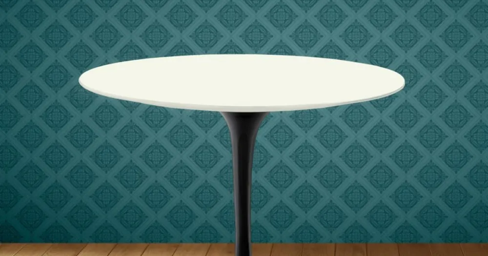 Recomandarea clienților | Masă de cafea Eero Saarinen Tulip H 41 în ceramică Moonè fabricată în Italia - Stacojiu