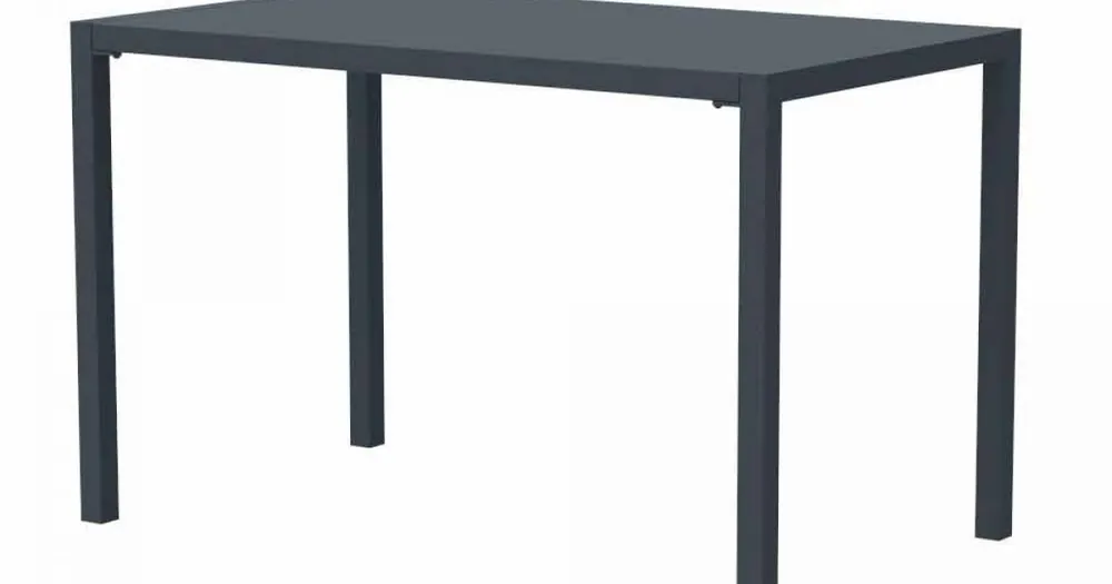 Expediere rapidă - Masă în aer liber dreptunghiulară din metal pentru exterior, realizată în Italia - Binda