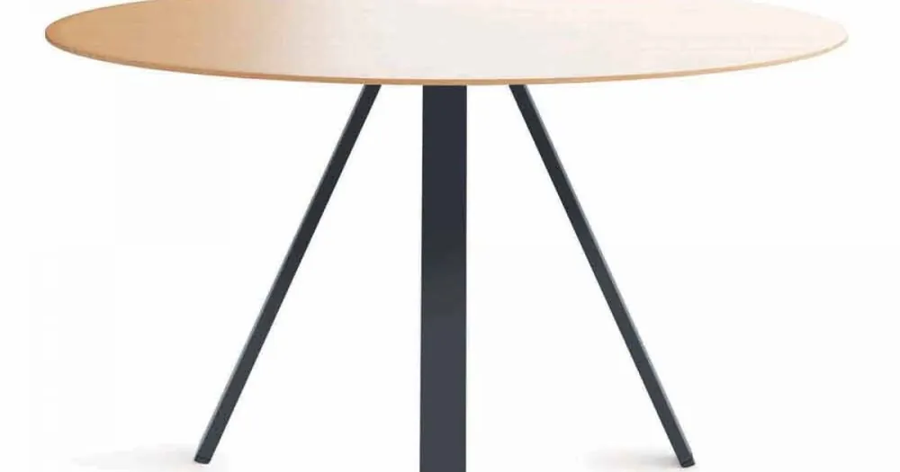 Masă rotundă din metal și MDF Made in Italy - Cornelius - Selecție premium