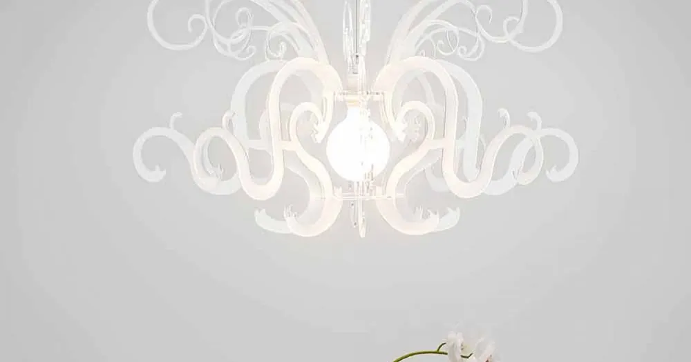 Recomandare | Modern candelabru din plexiglas din Italia, Malito
