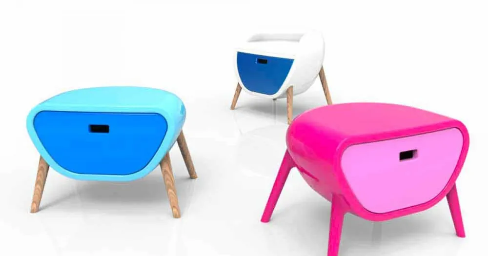 Profită acum - Modern Design de masă de noptieră Little Gauche Made in Italy