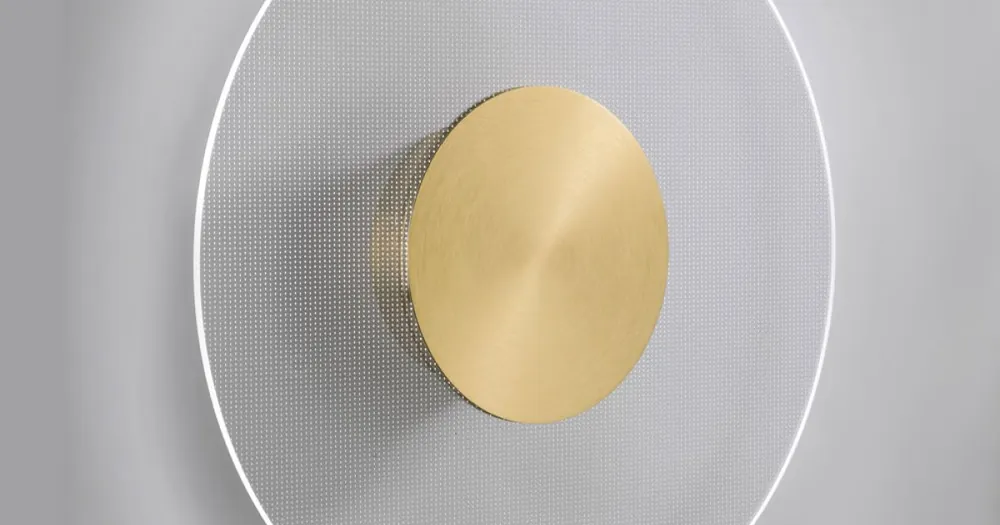 Calitate de top - Nora - Aplica metalică cu difuzor din plexiglas cu micropuncte